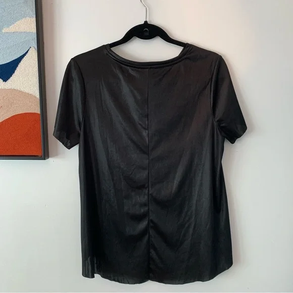 ZARA Collection Shiny Black Small Tshirt 🖤 - Picture 3 of 4